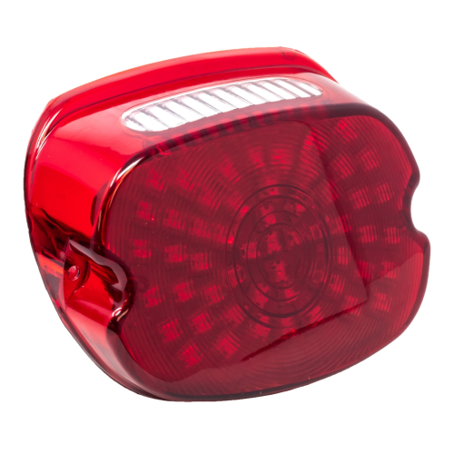 Letric Lighting Co. - Letric Lighting Co. Slantback LED Taillight - SO-LO Low-Profile LED Without Top Tag Window - Red - LLC-SLTL-RT