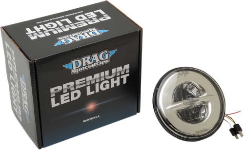 Drag Specialties - Drag Specialties Premium 7in. Reflector Style Led Head Lamp - Chrome - 2001-1542