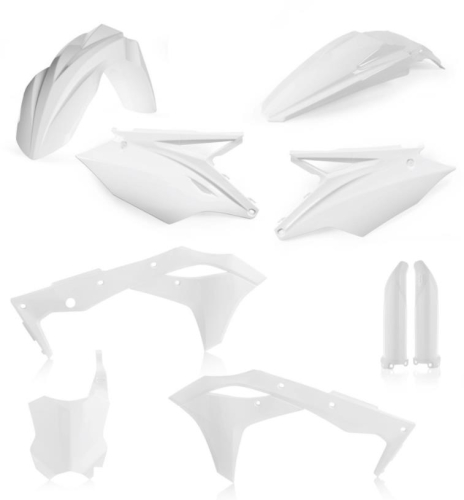 Acerbis - Acerbis Full Plastic Kit - White - 2685820002