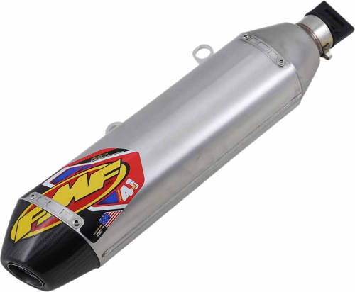 FMF Racing - FMF Racing Factory 4.1 RCT Single Full System - Stainless Steel/Aluminium Muffler - Carbon Fiber End Cap - 045662