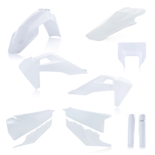 Acerbis - Acerbis Full Plastic Kit - White - 2791536811