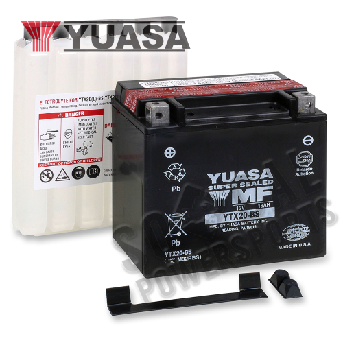 Yuasa - Yuasa Maintenance Free Battery - YTX20-BS - YUAM32RBS