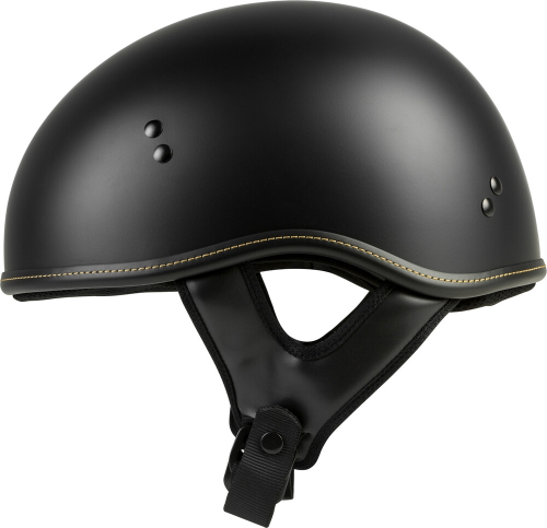 Highway 21 - Highway 21 .357 Solid Half Helmet - 77-11012X - Matte Black - 2XL