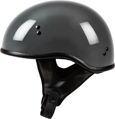 Highway 21 - Highway 21 .357 Solid Half Helmets - 77-1103L - Gray - Large