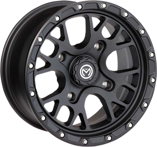 Moose Utility - Moose Utility 545X Wheel - 14x7 - 5+2 Offset - 4/136 - Satin Black - 0230-1098