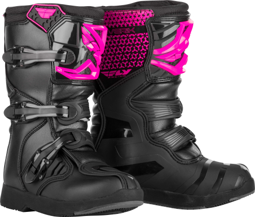 Fly Racing - Fly Racing Maverik MX Youth Boots - 364-67905 - Pink/Black - 05