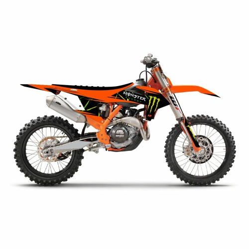 DCOR - DCOR Monster Energy KTM Complete Graphics Kit - White - 20-30-131