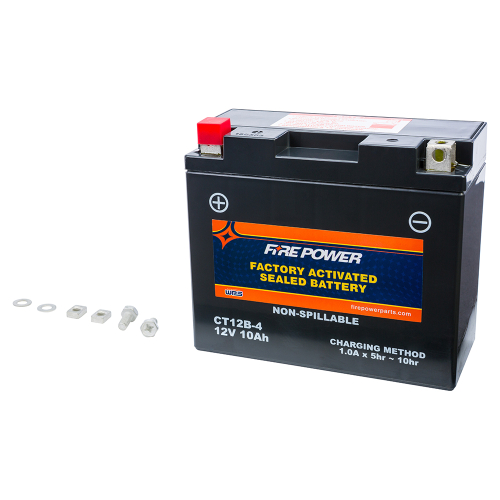 Fire Power - Fire Power Factory Activated Maintenance Free Sealed Battery - CT12B-4