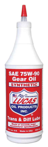 Lucas Oil - Lucas Oil Synthetic Gear Oil - 75W90 - 1qt. - 10047