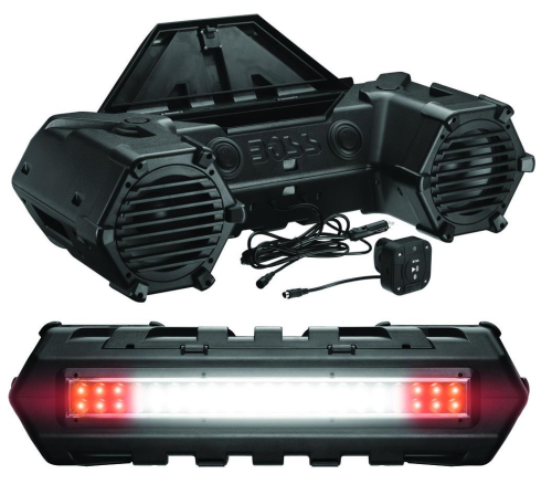 Boss Audio - Boss Audio 800 Watt Bluetooth All Terrain Sound System with 8in. Speakers and Light Bar - ATVB95LED