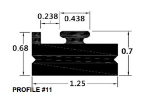 SPI - SPI Slide Profile 11 - Black - 56in. - 211-56-80