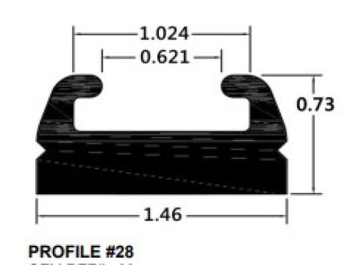 SPI - SPI Slide Profile 28 - Black - 66in. - 428-66-80