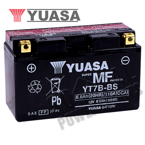 Yuasa - Yuasa Maintenance Free Battery - YT7B-BS - YUAM62T7B