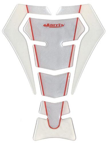 Harris Grips - Harris Grips EVO Puzzle Tank Protector - White/Transparent - 13903-BT