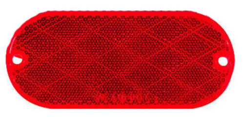 Optronics Inc - Optronics Inc Oblong Reflectors - Red - RE-12RK