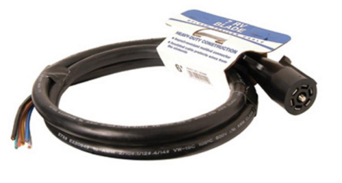 Hopkins Towing Solutions - Hopkins Towing Solutions 7 RV Blade Molded Trailer Cable w/ Cardboard Wrap - 6ft. - 20244