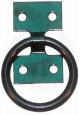 Erickson - Erickson 4 Bolt Surface Mount Tie Down Ring - Black - 09113