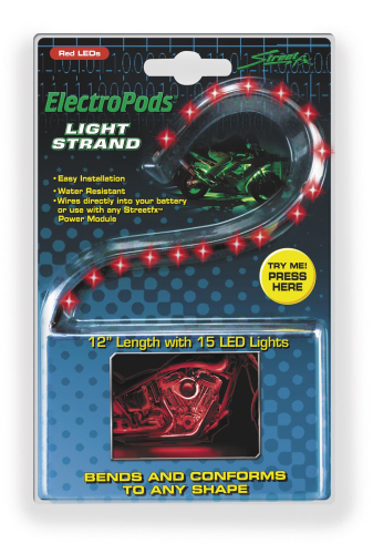 Street FX - Street FX Electropods Strip Lights - Red - 1043050