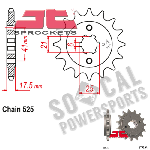 JT Sprockets - JT Sprockets Steel Front Sprocket - 15T - JTF294.15