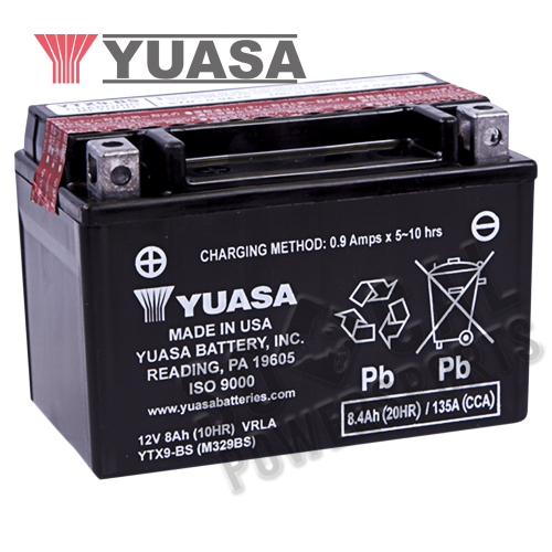 Yuasa - Yuasa Maintenance Free Battery - YTX9-BS - YUAM329BS