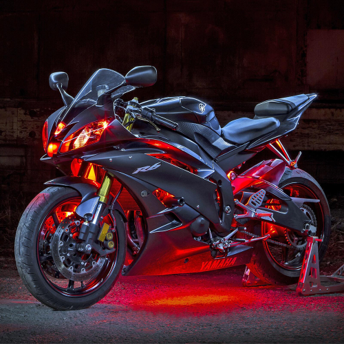 XK Glow - XK Glow Motorcycle LED Accent Light Kit - Red - XK034001-R