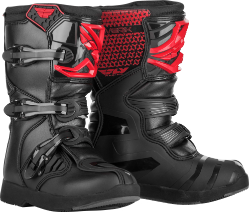 Fly Racing - Fly Racing Maverik MX Youth Boots - 364-67301 - Red/Black - 01