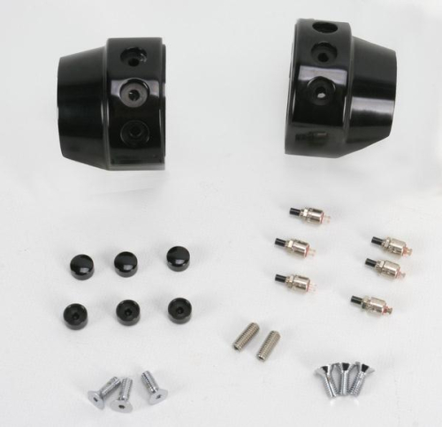 Hawg Halters Inc - Hawg Halters Inc Switch Housing Assembly - 3-Button - Black Anodized - HSHA-3A-LR