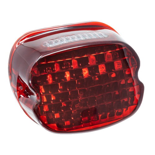 Letric Lighting Co. - Letric Lighting Co. Slantback LED Taillight with Top Tag Window - Red - LLC-STL-R