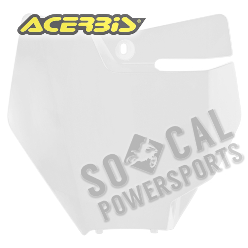 Acerbis - Acerbis Front Number Plate - White 20 - 2685956811