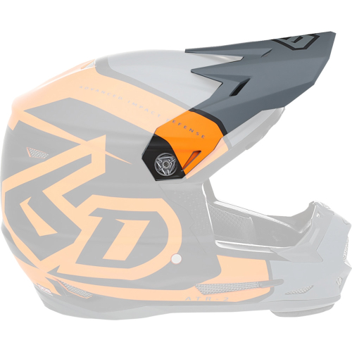 6D - 6D Replacement Visor for ATR-2 Torque Youth Helmets - Neon Orange - 72-4136