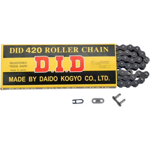 D.I.D - D.I.D 420 Standard Series Non O-Ring Chain - 100 Links - Natural - 420X100RB