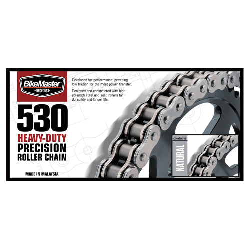 BikeMaster - BikeMaster 530H Heavy Duty Chain - 100 Links - Natural - 197663