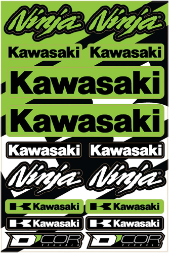 DCOR - DCOR Street Decal Sheet - Kawasaki - 40-20-102