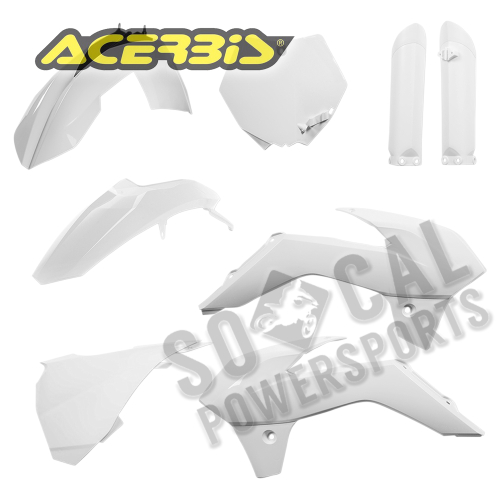 Acerbis - Acerbis Full Plastic Kit - White - 2314340002