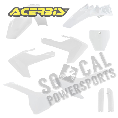 Acerbis - Acerbis Full Plastic Kit - White - 2686460002