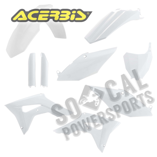 Acerbis - Acerbis Full Plastic Kit - White - 2630700002