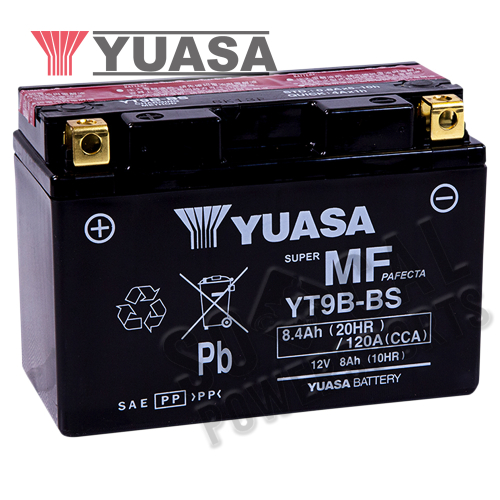 Yuasa - Yuasa Maintenance Free Battery - YT9B-BS - YUAM629B4