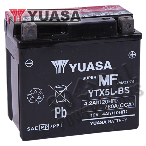 Yuasa - Yuasa Maintenance Free Battery - YTX5L-BS - YUAM32X5B