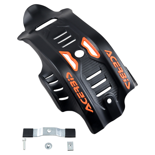 Acerbis - Acerbis Skid Plate - Black/Orange 16 - 2733465229