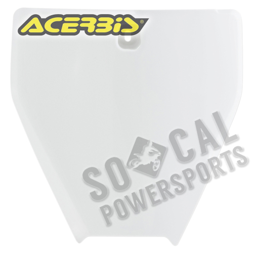 Acerbis - Acerbis Front Number Plate - White 20 - 2686416811