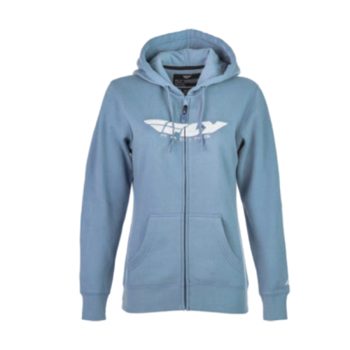 Fly Racing - Fly Racing Corporate Womens Zip-Up Hoody - 358-00632X - Light Blue - 2XL