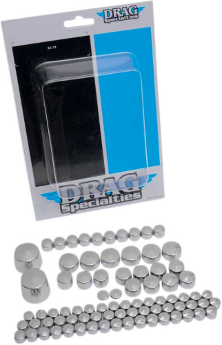 Drag Specialties - Drag Specialties Standard Bolt Cover Kit - Chrome - 352011