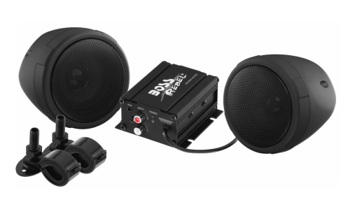 Boss Audio - Boss Audio MC420B 600 Watt Motorcycle/ATV Sound System with Bluetooth Audio Streaming - Black - MCBK420B