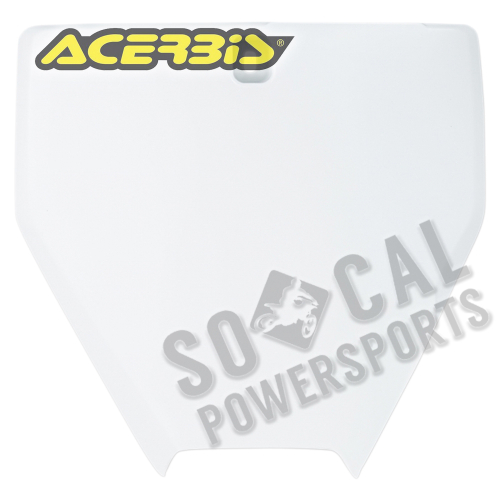 Acerbis - Acerbis Front Number Plate - White - 2732010002