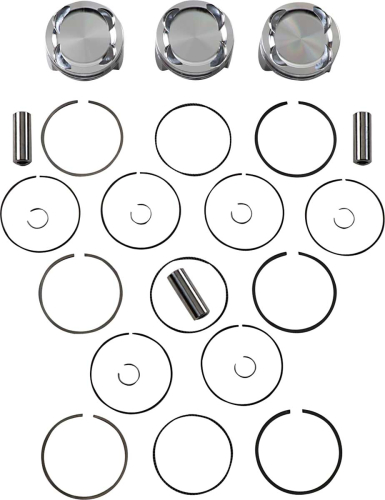 J.E. Pistons - J.E. Pistons Piston Kit - 80.00mm Standard Oversize, 9.5:1 Compression - 345192