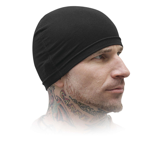 Schampa - Schampa Stretch Skullcap - SKLCP002-0 - Black - OSFM