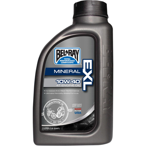 Bel-Ray - Bel-Ray EXL Mineral 4T Engine Oil - 10W40 - 1L. - 99090-B1LW