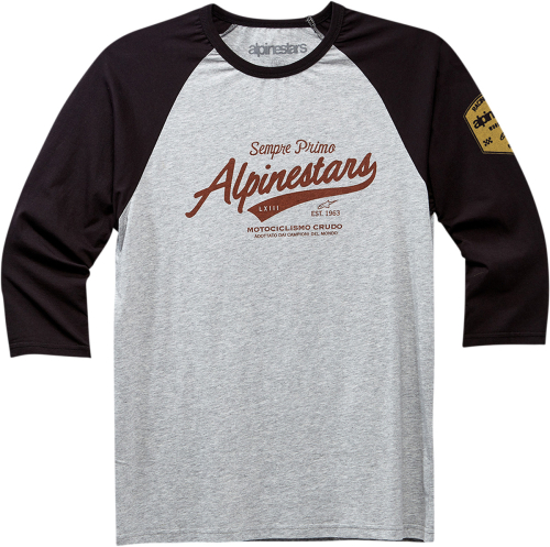 Alpinestars - Alpinestars Script Premium T-Shirt - 12307150510282X - Black/Gray - 2XL