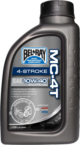 Bel-Ray - Bel-Ray MC-4T Mineral Oil - 10W40 - 1L. - 99401-BT1LA