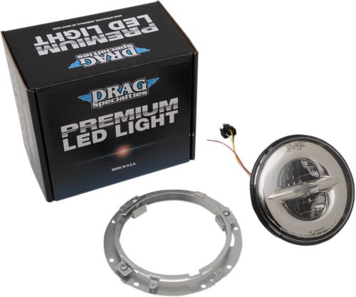 Drag Specialties - Drag Specialties Premium 7in. Reflector Style Led Head Lamp - Chrome - 2001-1788